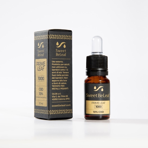 CBD Oil Prime Leaf 1000 - Broad Spectrum 10% - 10 ml