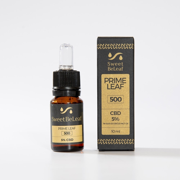 CBD Oil Prime Leaf 500 - Broad Spectrum 5% - 10 ml